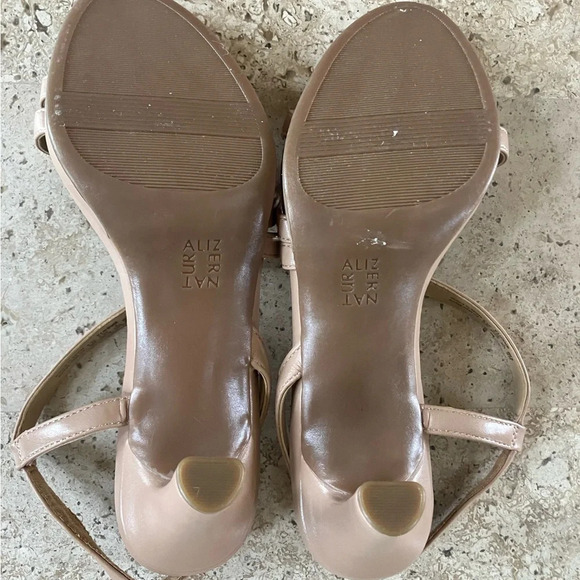 NWOB Naturalizer Brenta Strappy Platform Dress Sandal Tan Faux Leather 9.5 - Picture 11 of 13